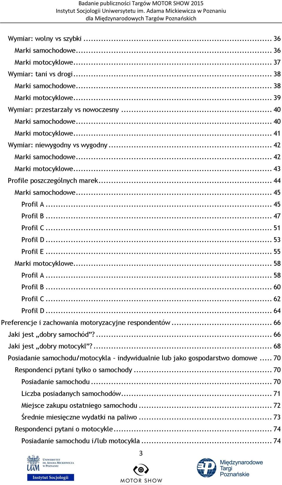 .. 45 Profil A... 45 Profil B... 47 Profil C... 51 Profil D... 53 Profil E... 55 Marki motocyklowe... 58 Profil A... 58 Profil B... 60 Profil C... 62 Profil D.