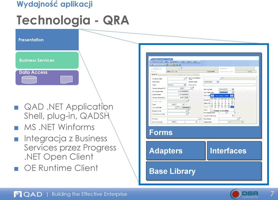 NET Winforms Integracja z Business Services przez Progress.