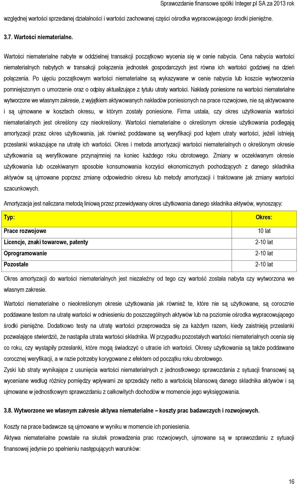 Cena nabycia wartości niematerialnych nabytych w transakcji połączenia jednostek gospodarczych jest równa ich wartości godziwej na dzień połączenia.