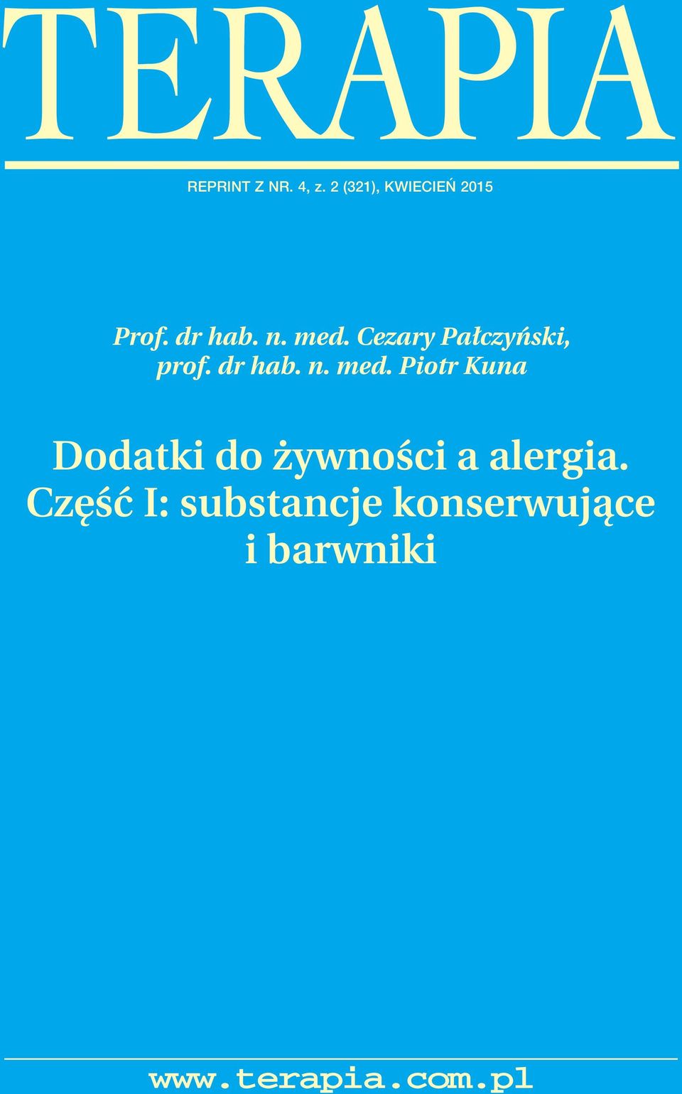 Cezary Pa czyƒski, prof.