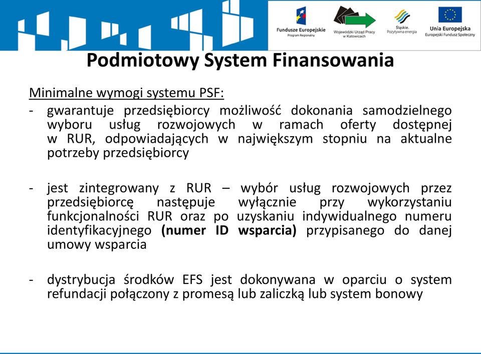 przez przedsiębiorcę następuje wyłącznie przy wykorzystaniu funkcjonalności RUR oraz po uzyskaniu indywidualnego numeru identyfikacyjnego (numer ID