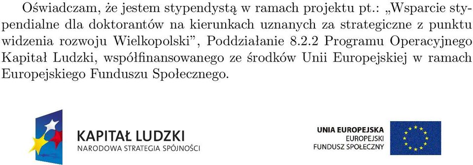 punktu widzenia rozwoju Wielkopolski, Poddziałanie 8.2.