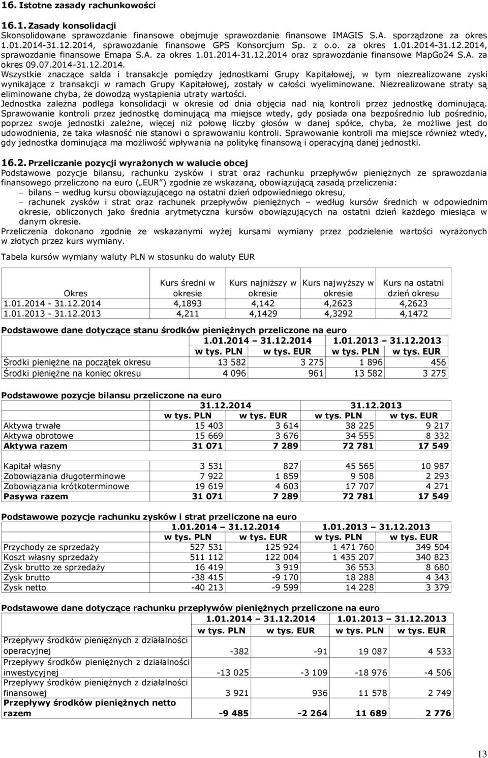 Niezrealizowane straty są eliminowane chyba, że dowodzą wystąpienia utraty wartości. Jednostka zależna podlega konsolidacji w okresie od dnia objęcia nad nią kontroli przez jednostkę dominującą.