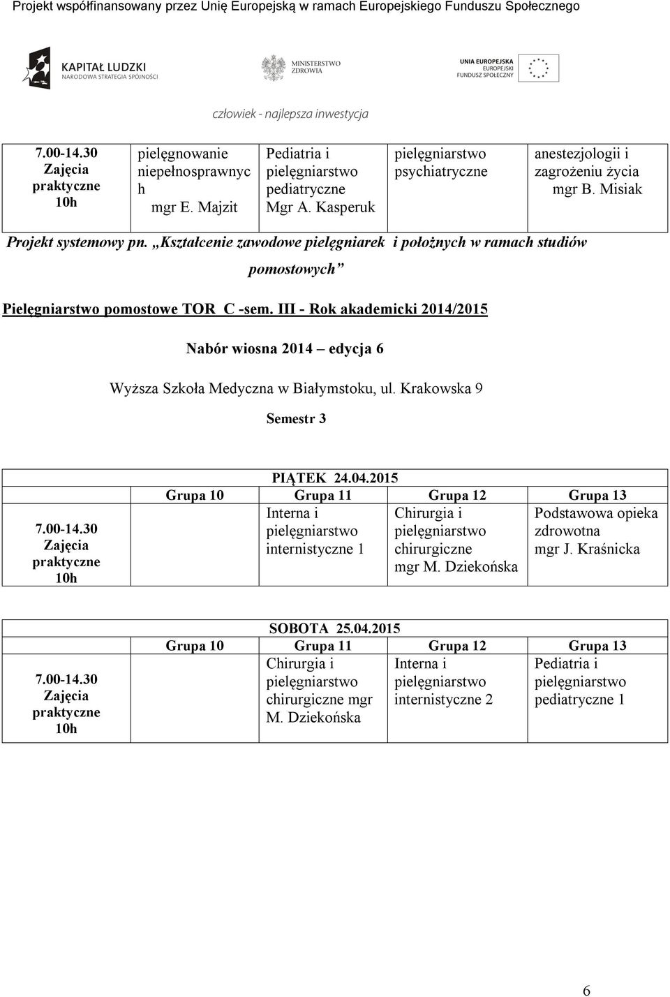 2015 internistyczne 1 mgr M.