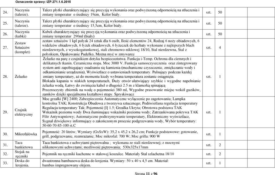 Talerz płytki charakteryzujący się precyzją ykonania oraz podyższoną odpornością na stłuczenia i zmiany temperatur o średnicy 15,5cm, Kolor biały.