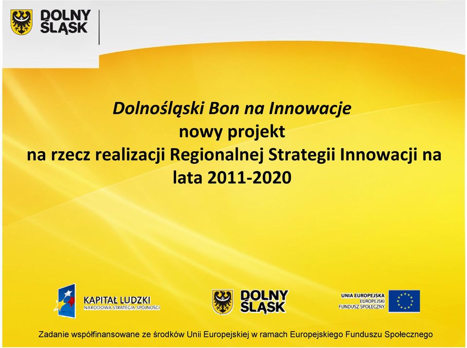 2011 2020 Zadanie współfinansowane ze środków Unii