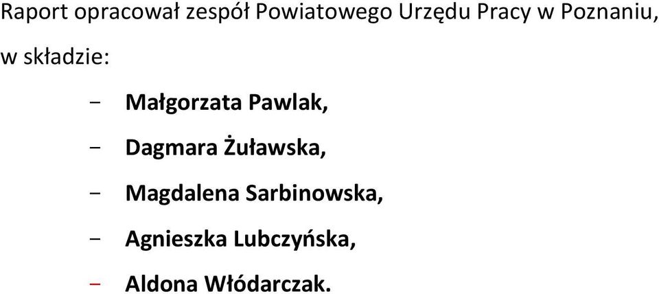 Pawlak, Dagmara Żuławska, Magdalena