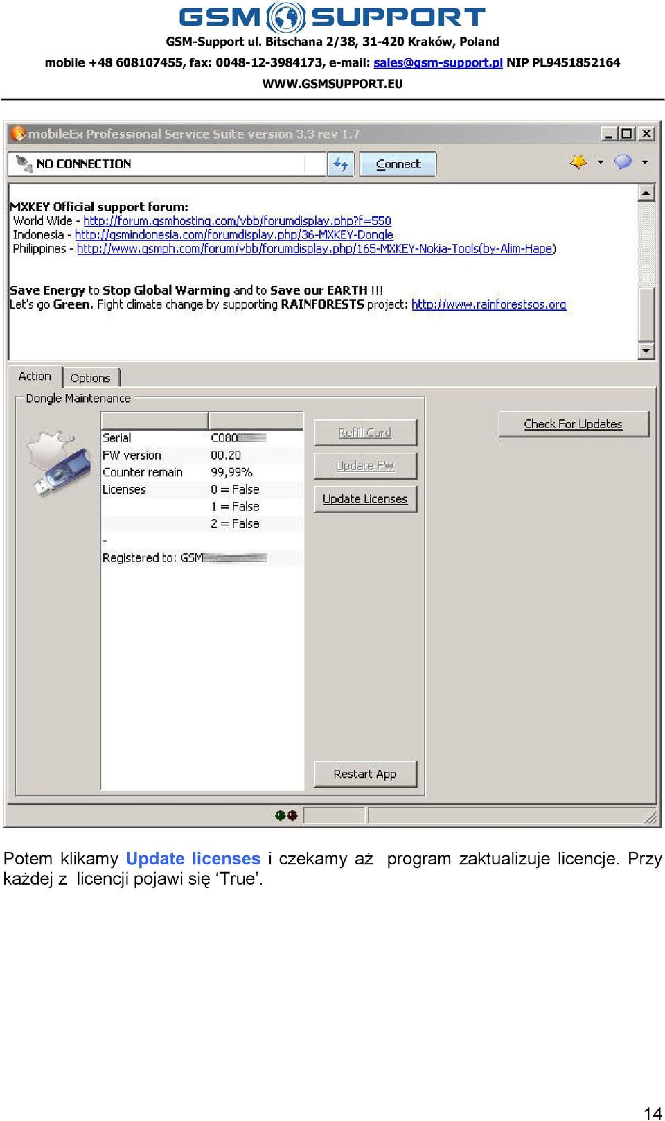 program zaktualizuje