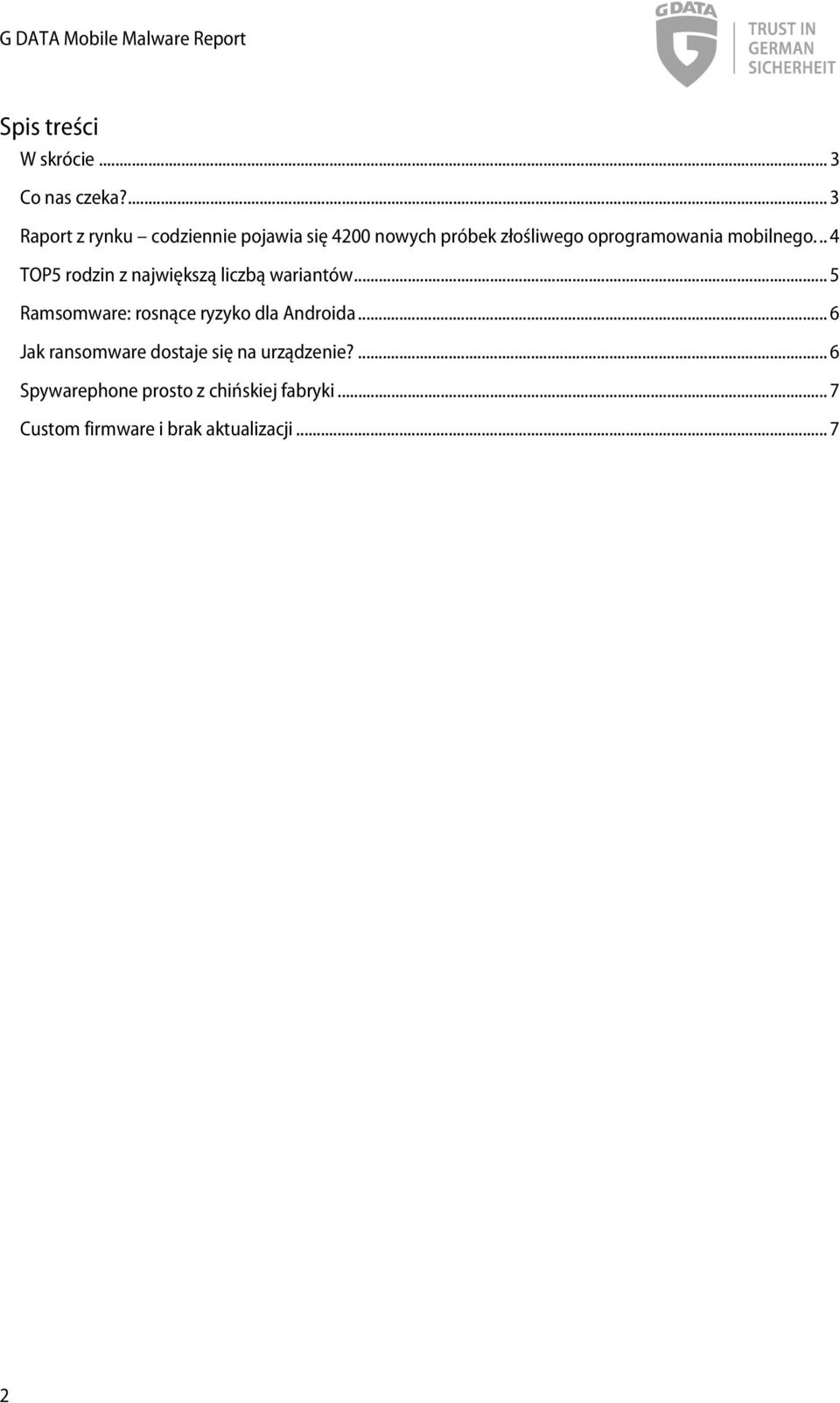 mobilnego... 4 TOP5 rodzin z największą liczbą wariantów.