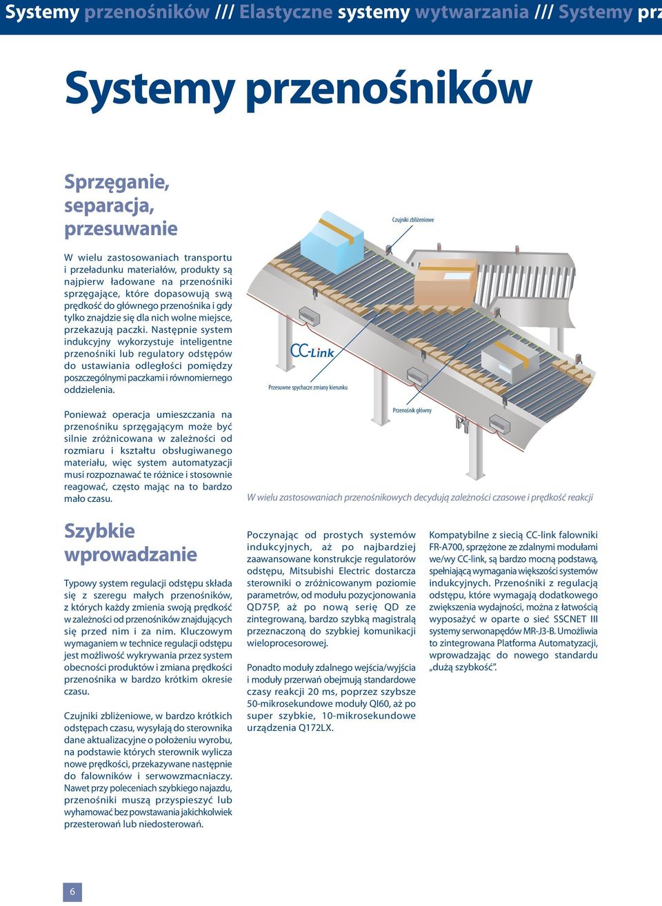 Następnie system indukcyjny wykorzystuje inteligentne przenośniki lub regulatory odstępów do ustawiania odległości pomiędzy poszczególnymi paczkami i równomiernego oddzielenia.