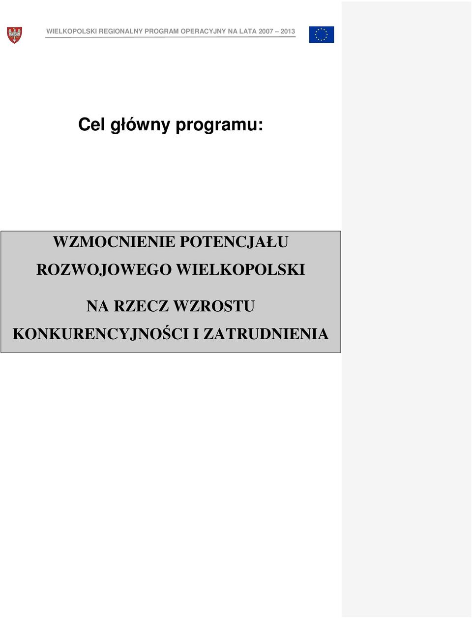 ROZWOJOWEGO WIELKOPOLSKI NA