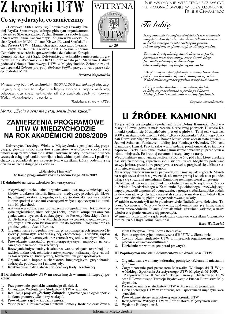 nr 20 Odbyte w dniu 26 czerwca 2008 r.