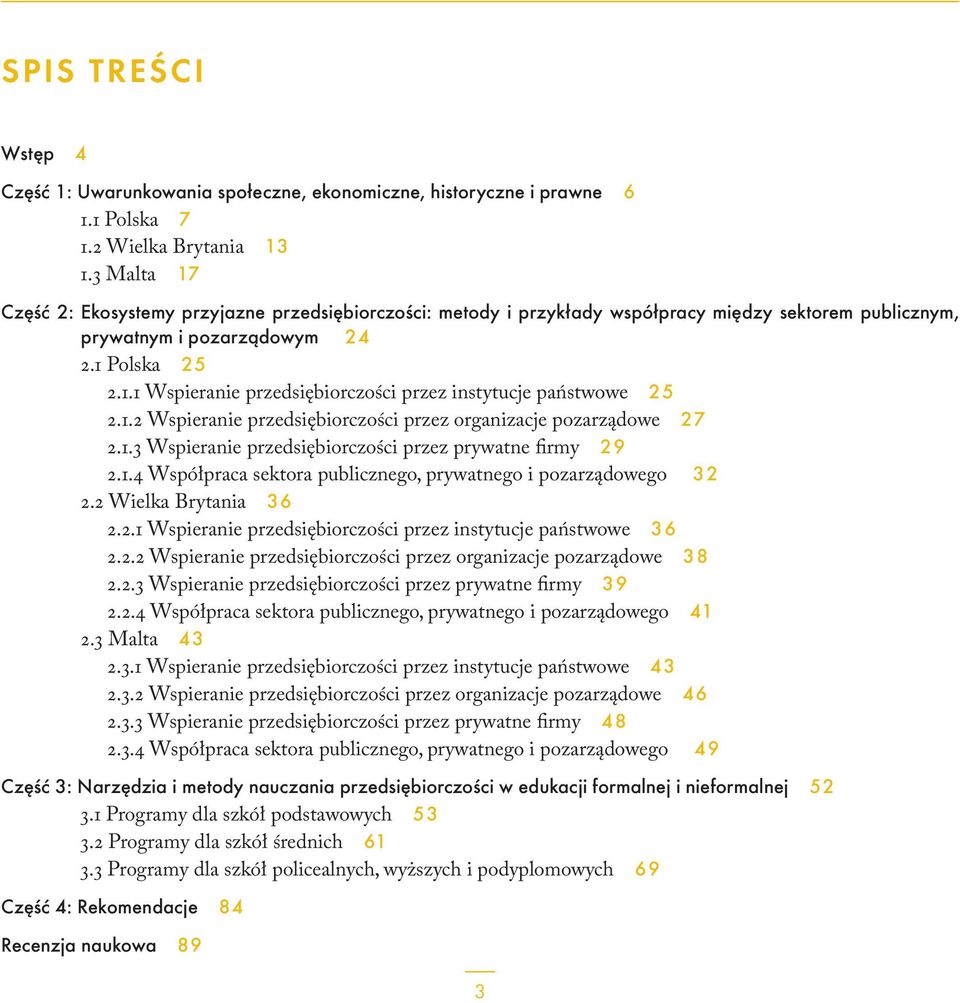 1.2 Wspieranie przedsiębiorczości przez organizacje pozarządowe 27 2.1.3 Wspieranie przedsiębiorczości przez prywatne firmy 29 2.1.4 Współpraca sektora publicznego, prywatnego i pozarządowego 32 2.