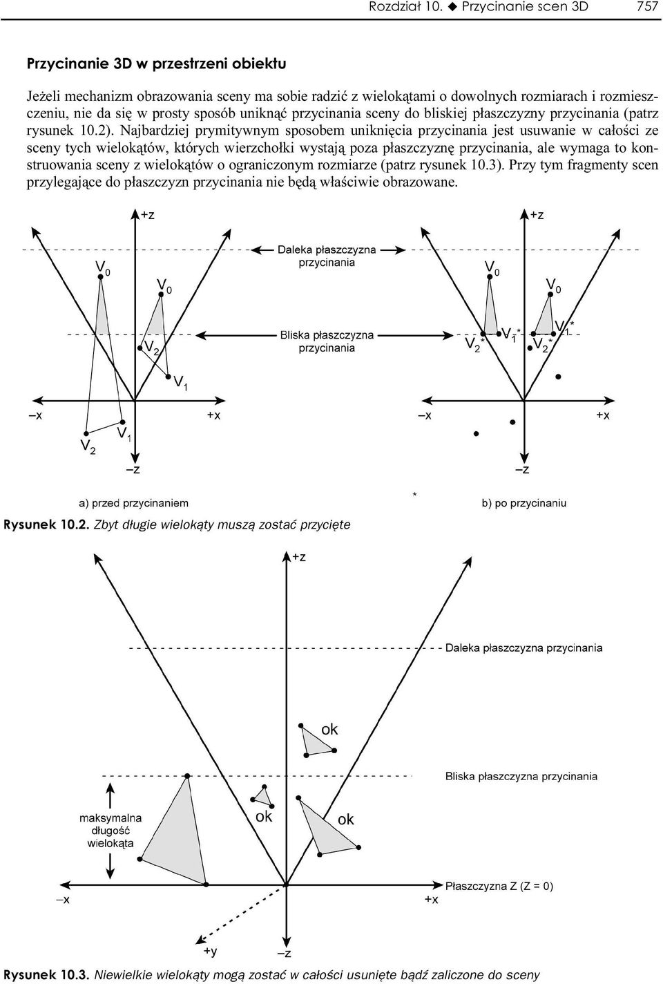 sceny do bliskiej płaszczyzny przycinania (patrz rysunek 10.2).
