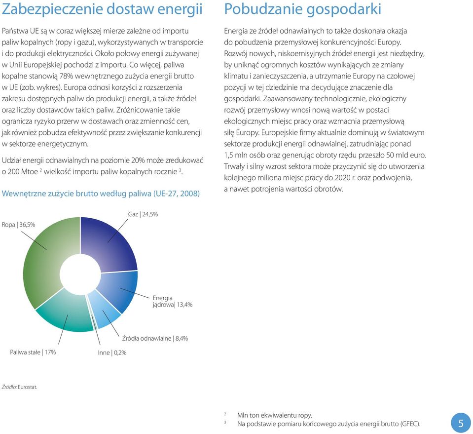 Europa odnosi korzyści z rozszerzenia zakresu dostępnych paliw do produkcji energii, a także źródeł oraz liczby dostawców takich paliw.