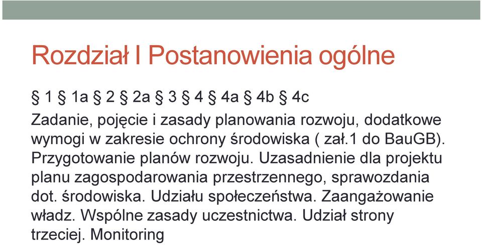 Przygotowanie planów rozwoju.