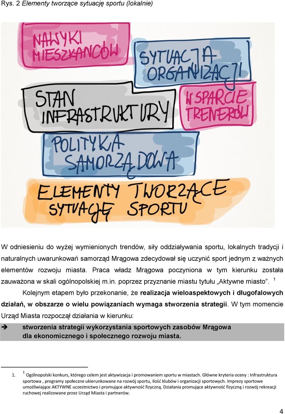 poprzez przyznanie miastu tytułu Aktywne miasto.