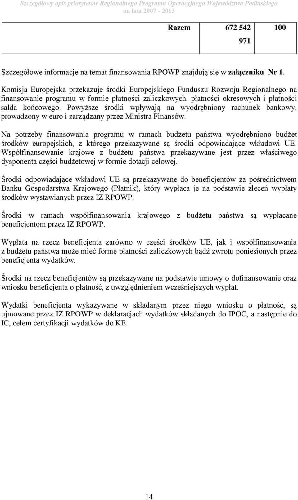 Powyższe środki wpływają na wyodrębniony rachunek bankowy, prowadzony w euro i zarządzany przez Ministra Finansów.