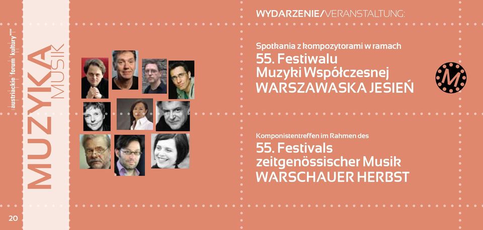 Festiwalu Muzyki Współczesnej WARSZAWASKA JESIEŃ