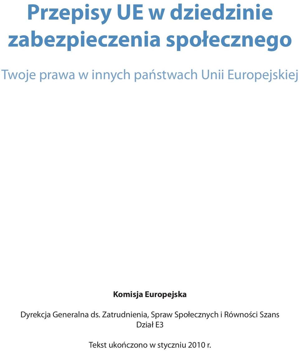 Europejska Dyrekcja Generalna ds.