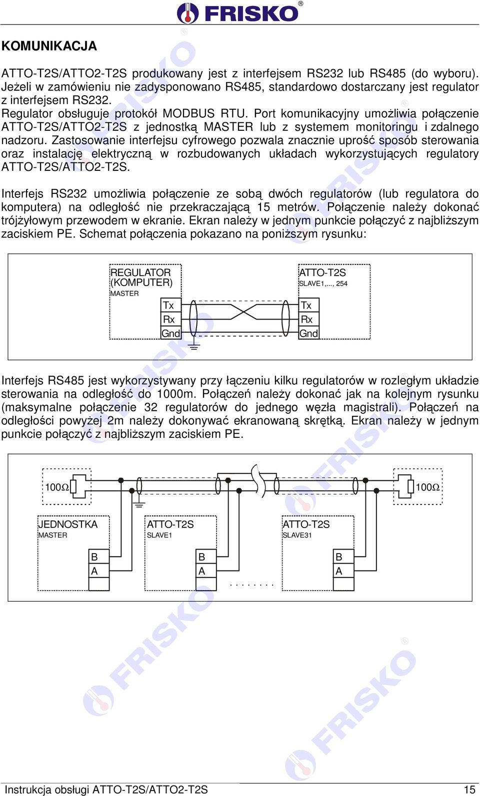 Zastosowanie interfejsu cyfrowego pozwala znacznie uprość sposób sterowania oraz instalację elektryczną w rozbudowanych układach wykorzystujących regulatory ATTO-T2S/ATTO2-T2S.