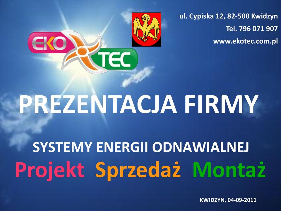 pl PREZENTACJA FIRMY SYSTEMY ENERGII