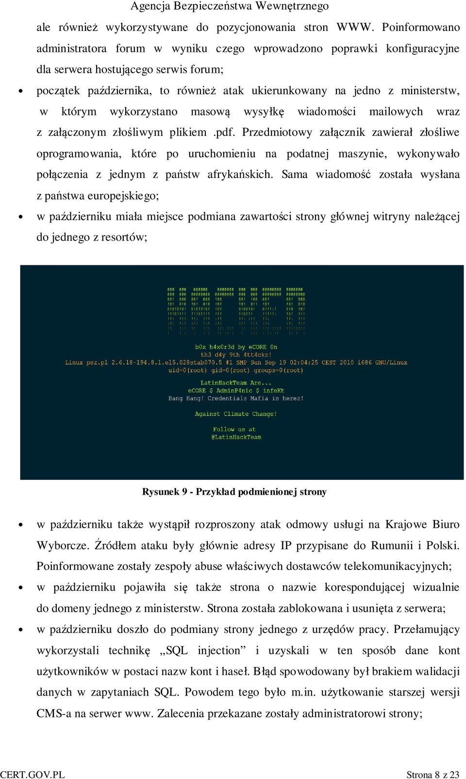 ministerstw, w którym wykorzystano masową wysyłkę wiadomości mailowych wraz z załączonym złośliwym plikiem.pdf.