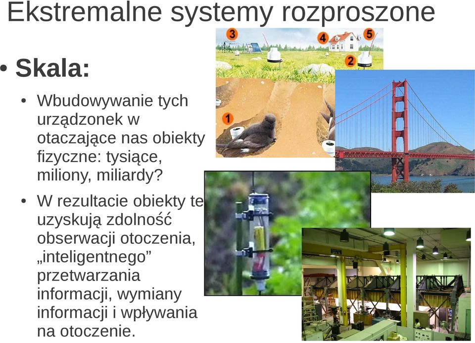 W rezultacie obiekty te uzyskuja zdolnosc obserwacji otoczenia,