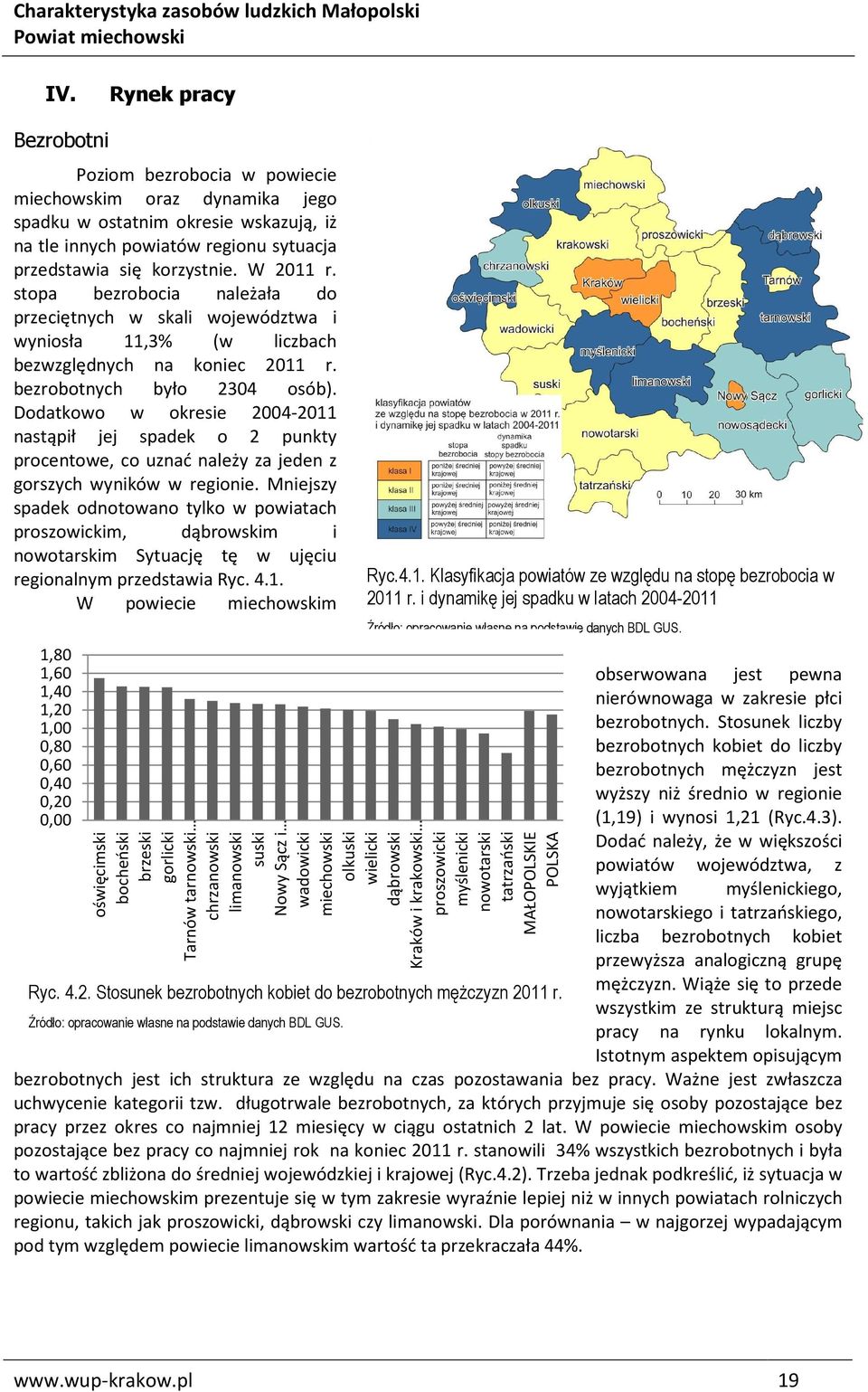 Dodatkowo w okresie 2004-2011 nastąpił jej spadek o 2 punkty procentowe, co uznać należy za jeden z gorszych wyników w regionie.