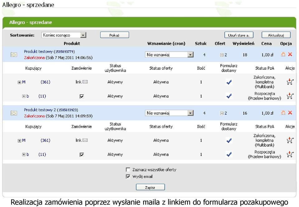 wysłanie maila z