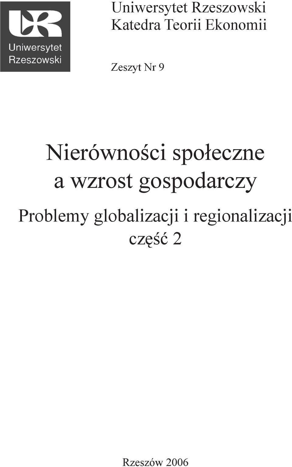 społeczne a wzrost gospodarczy Problemy