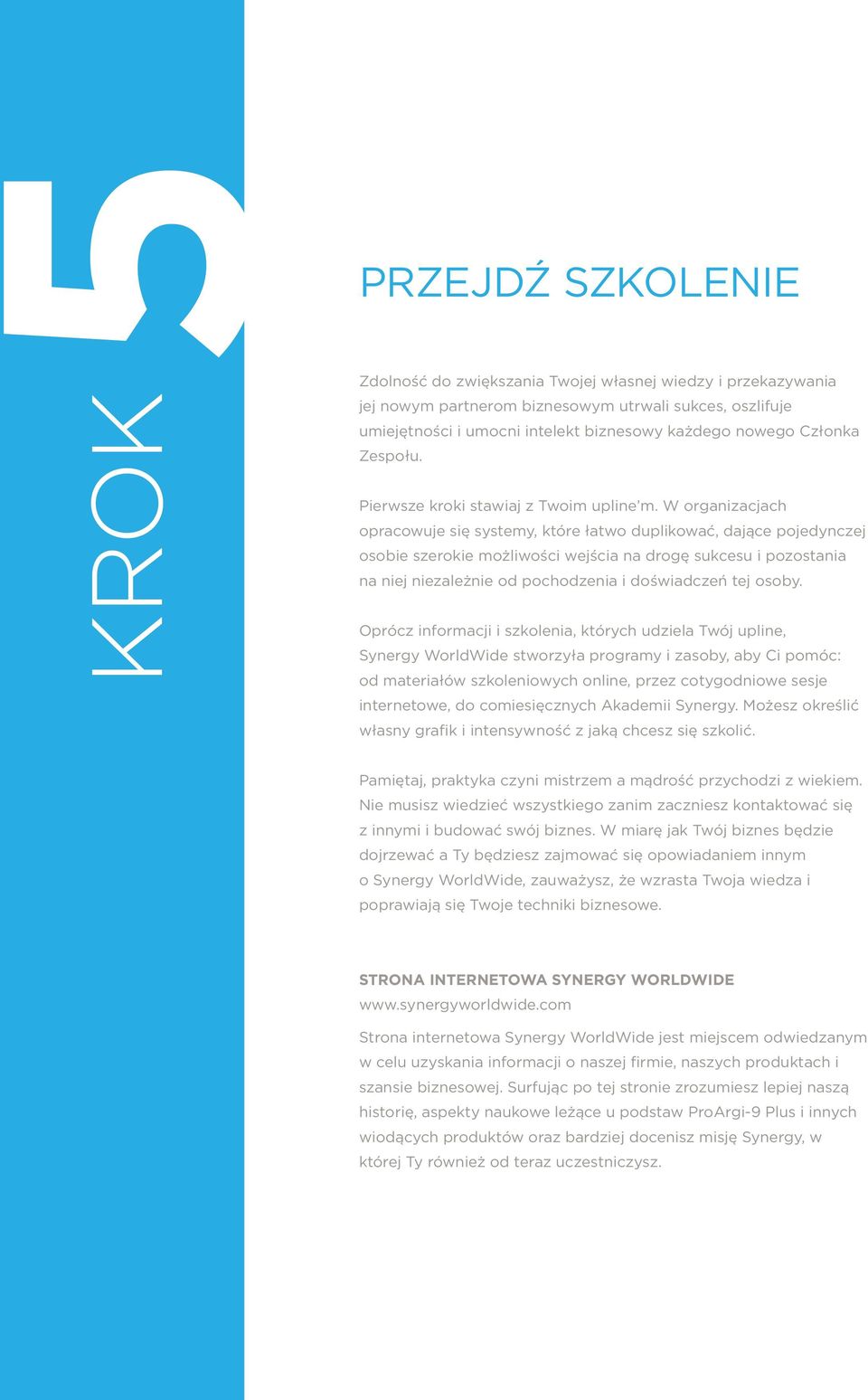 W organizacjach opracowuje się systemy, które łatwo duplikować, dające pojedynczej osobie szerokie możliwości wejścia na drogę sukcesu i pozostania na niej niezależnie od pochodzenia i doświadczeń