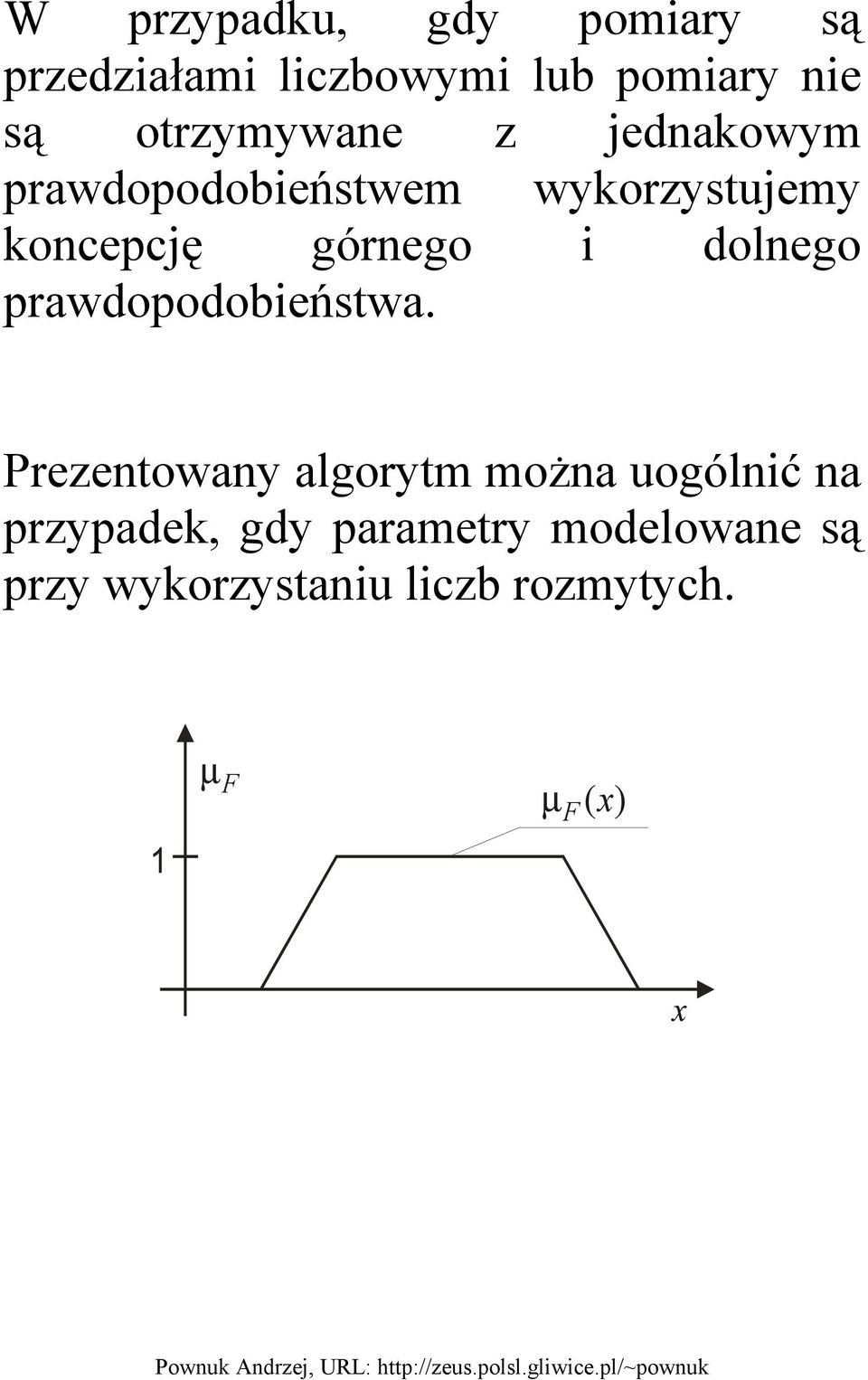 górnego i dolnego prawdopodobieństwa.