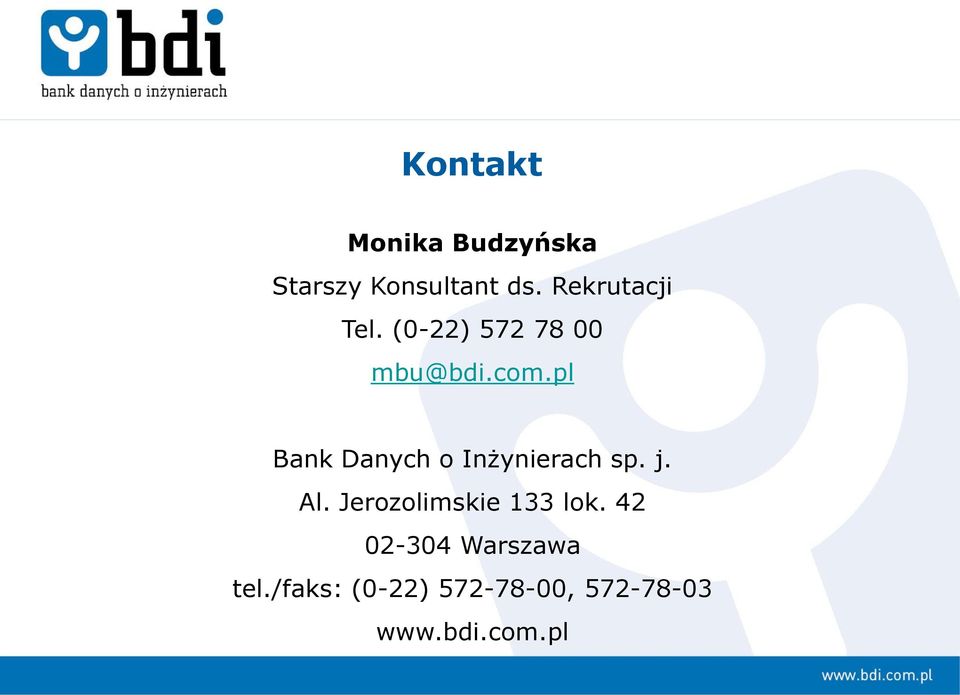 pl Bank Danych o Inżynierach sp. j. Al.