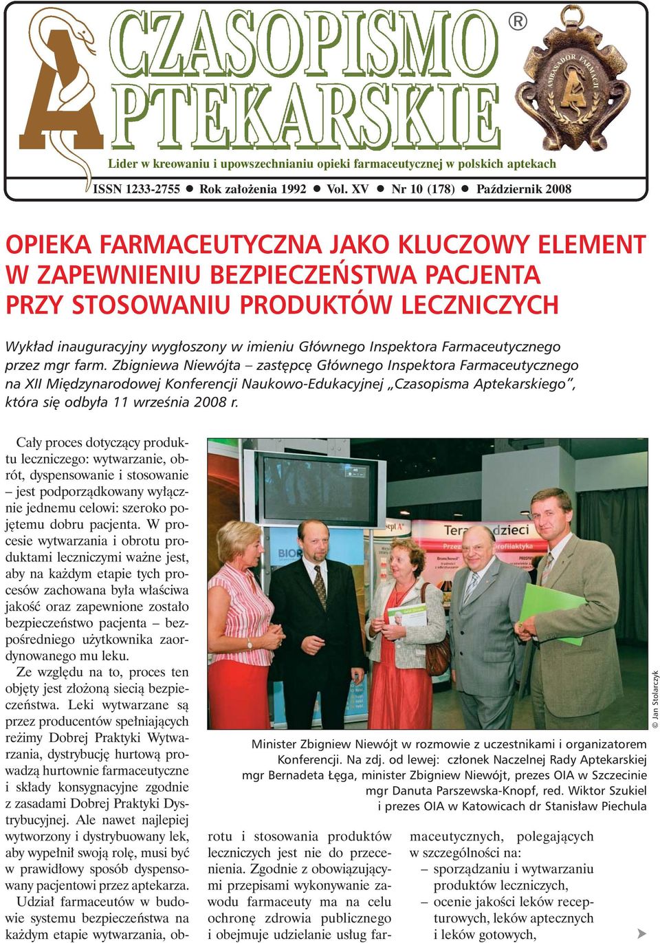 G³ównego Inspektora Farmaceutycznego przez mgr farm.