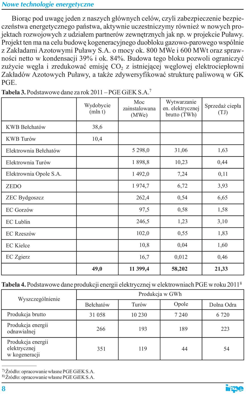 800 MWe i 600 MWt oraz sprawności netto w kondensacji 39% i ok. 84%.