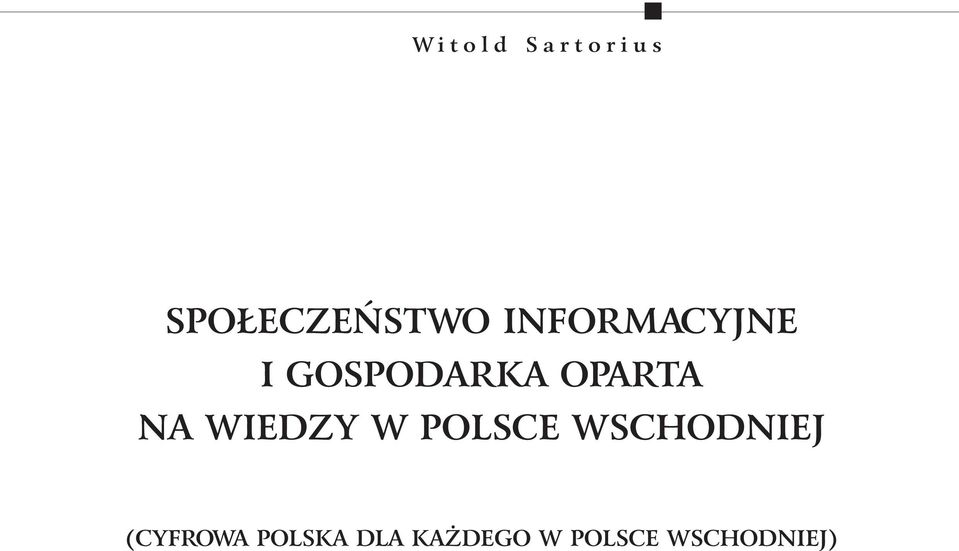 WIEDZY W POLSCE WSCHODNIEJ (CYFROWA