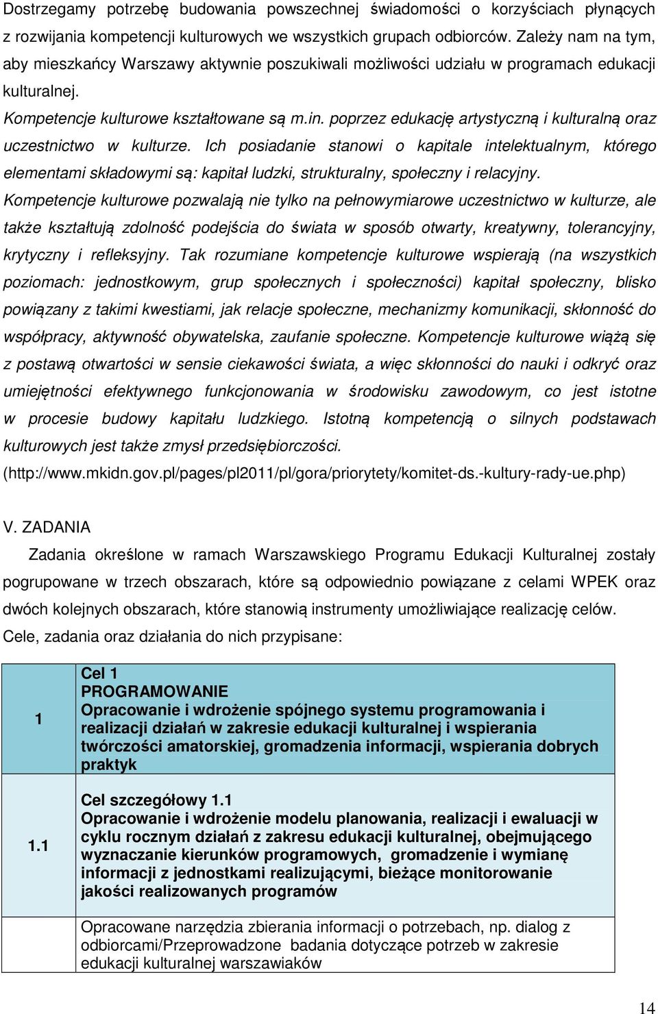 poprzez edukację artystyczną i kulturalną oraz uczestnictwo w kulturze.