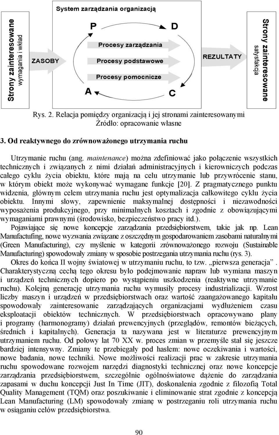 maintenance) można zdefiniować jako połączenie wszystkich technicznych i związanych z nimi działań administracyjnych i kierowniczych podczas całego cyklu życia obiektu, które mają na celu utrzymanie