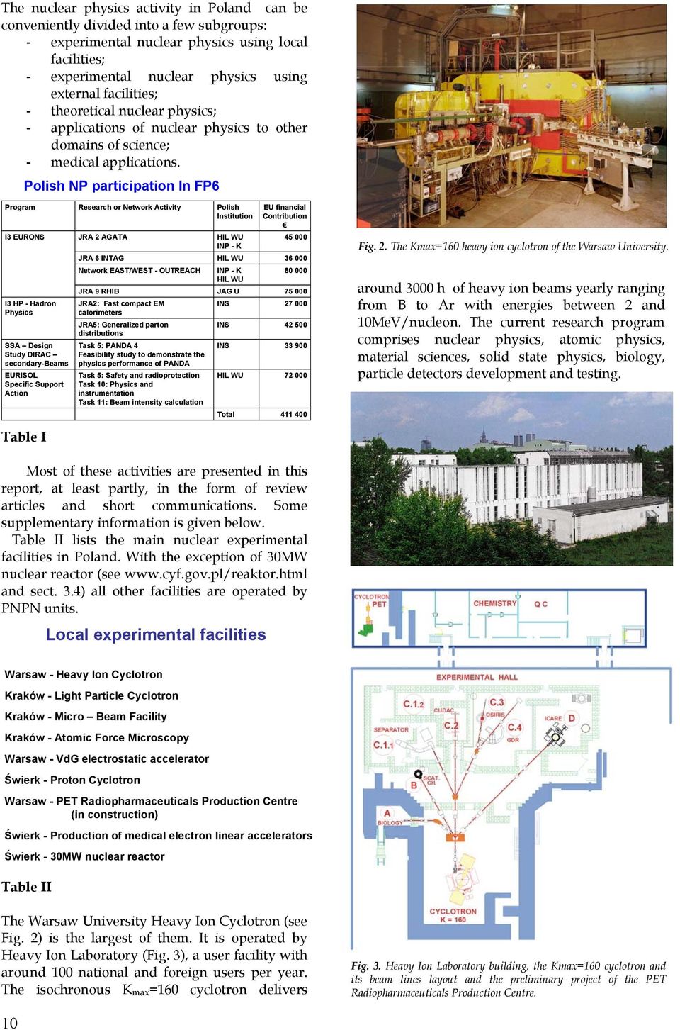 Polish Polish NP participation NP In infp6 VI Program I3 EURONS I3 HP - Hadron Physics SSA Design Study DIRAC secondary-beams EURISOL Specific Support Action Research or Network Activity JRA 2 AGATA