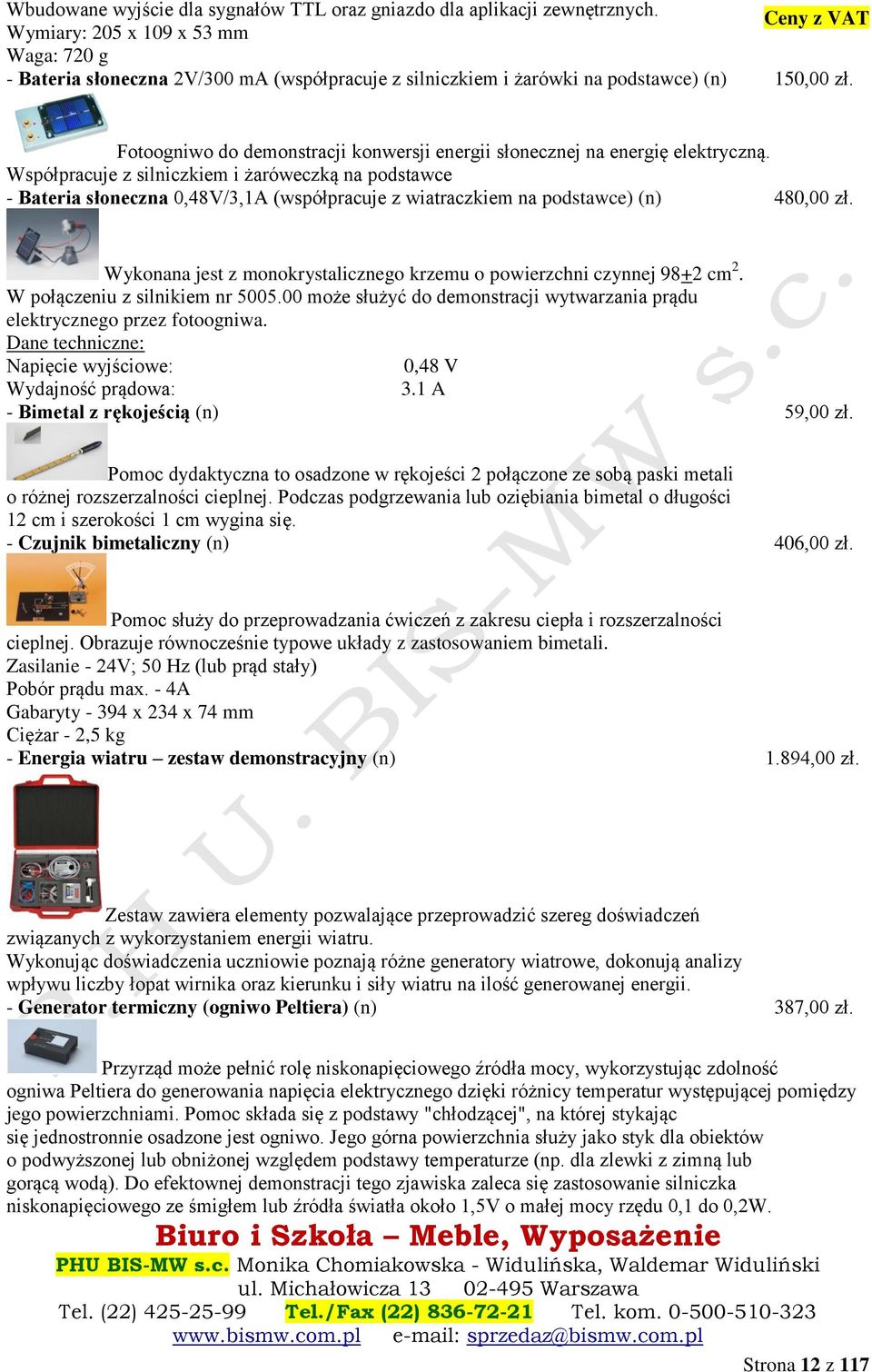 Fotoogniwo do demonstracji konwersji energii słonecznej na energię elektryczną.