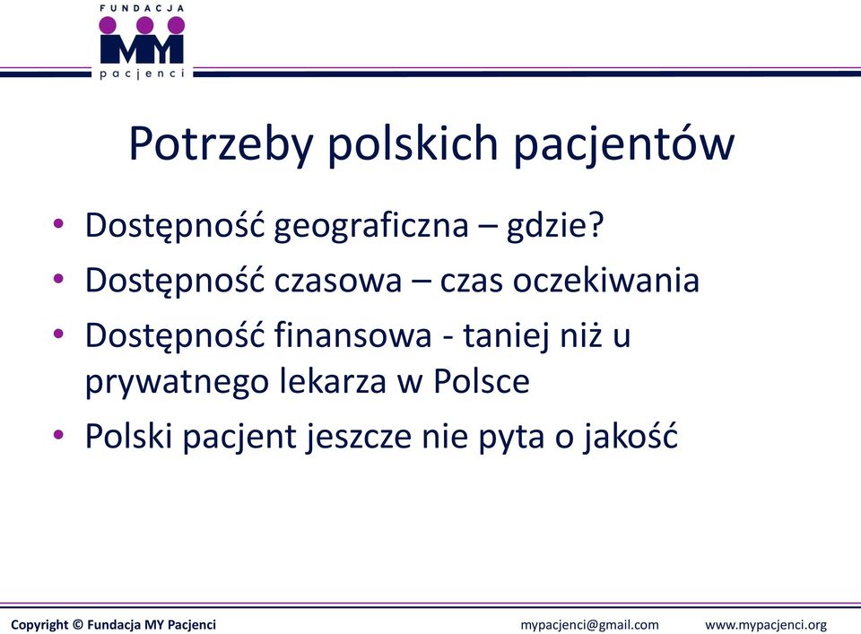 Dostępność czasowa czas oczekiwania Dostępność