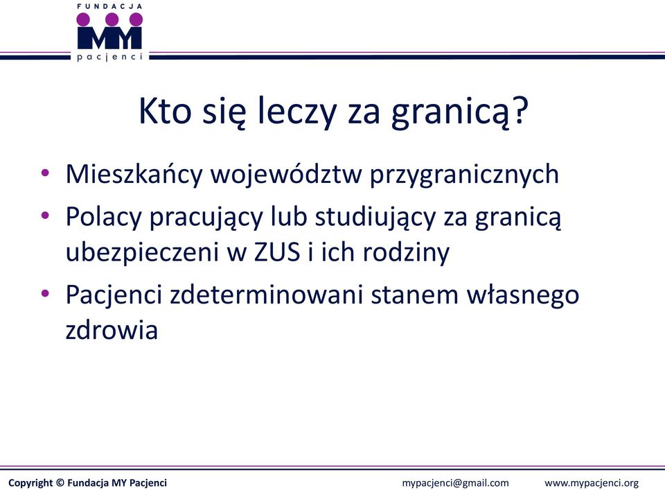 pracujący lub studiujący za granicą