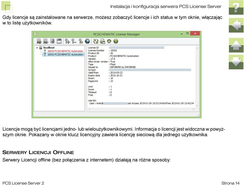 Informacja o licencji jest widoczna w powyższym oknie.