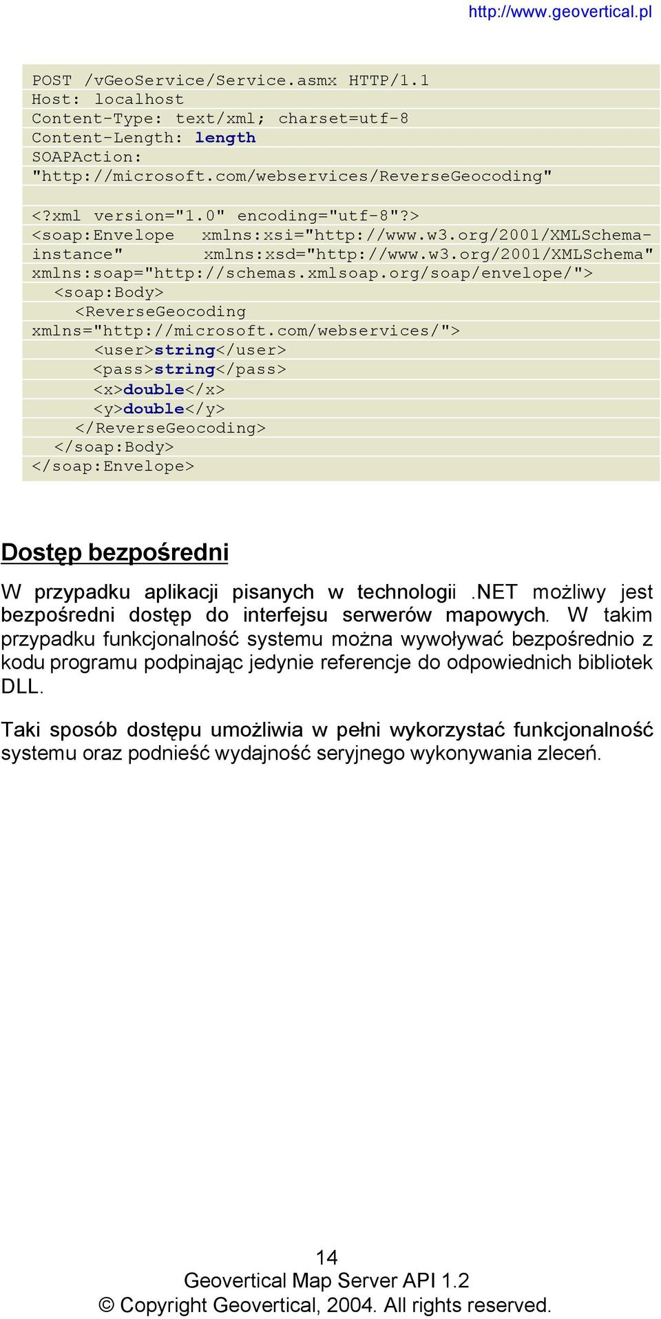 org/soap/envelope/"> <soap:body> <ReverseGeocoding xmlns="http://microsoft.