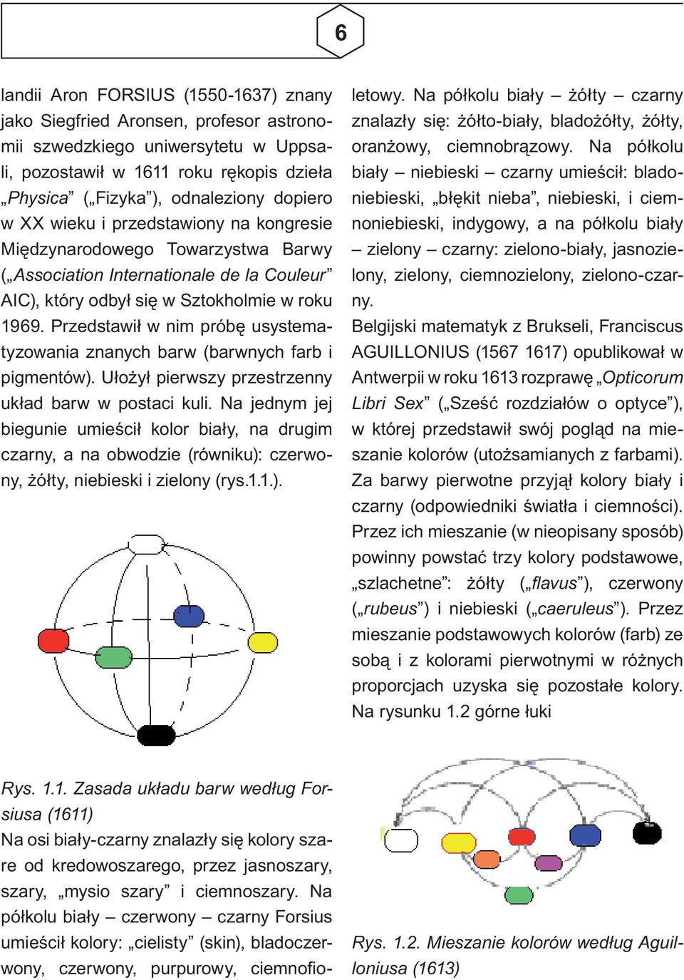 Przedstawił w nim próbę usystematyzowania znanych barw (barwnych farb i pigmentów). Ułożył pierwszy przestrzenny układ barw w postaci kuli.