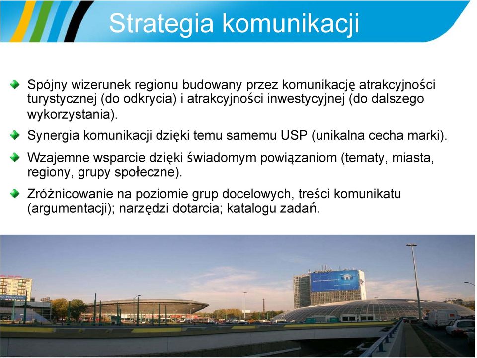 Synergia komunikacji dzięki temu samemu USP (unikalna cecha marki).