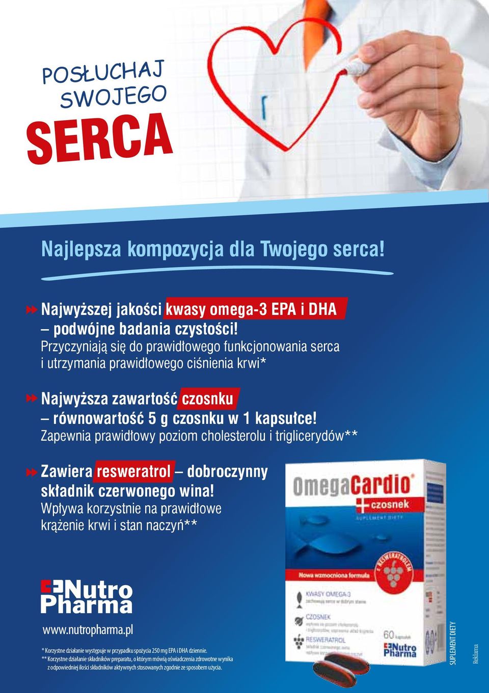 Zapewnia prawidłowy poziom cholesterolu i triglicerydów** Zawiera resweratrol dobroczynny składnik czerwonego wina! Wpływa korzystnie na prawidłowe krążenie krwi i stan naczyń** www.