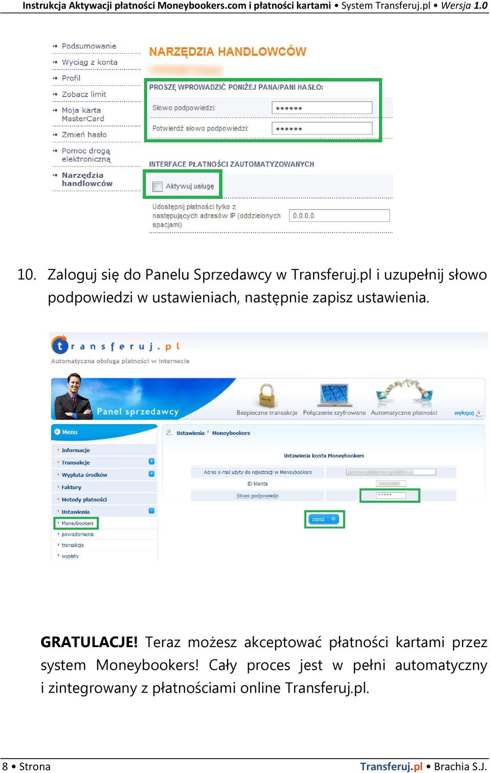 GRATULACJE! Teraz możesz akceptować płatności kartami przez system Moneybookers!