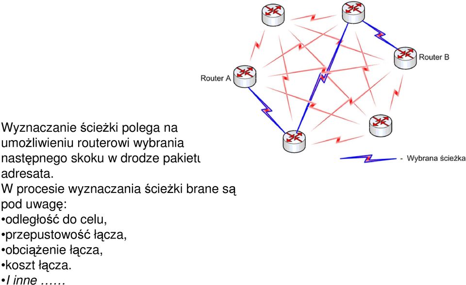 W procesie wyznaczania ścieŝki brane są pod uwagę: